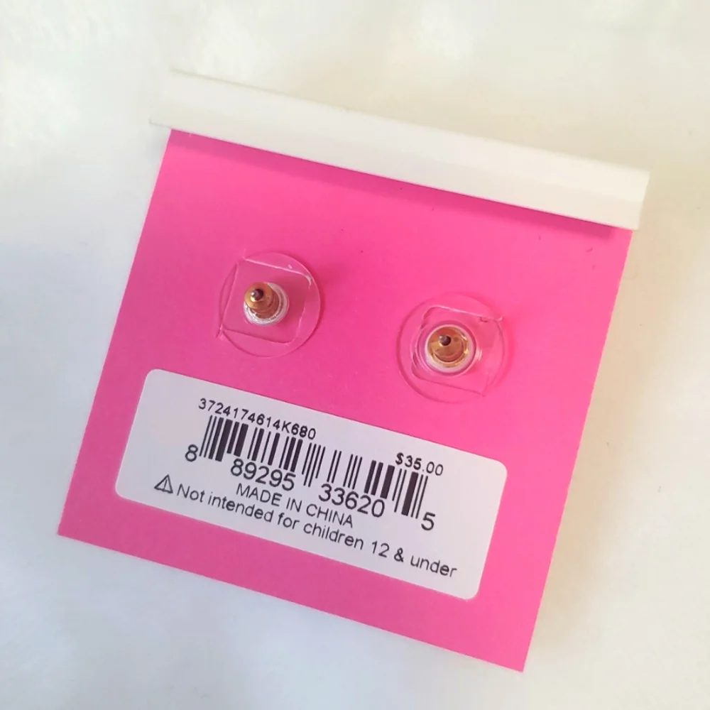 NWT Betsey Johnson Pink Seashell Earrings